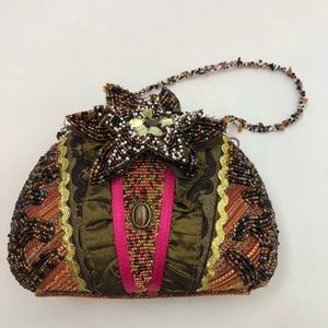 Beaded Clutch Bag |Snap Closure